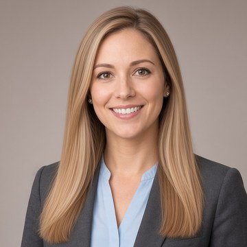 AI-generated image of Jenna Whitaker, an SI (super intelligence) team member. AI, not a real person